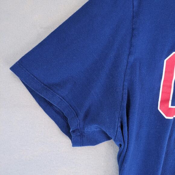 The Nike Tee Athletic Cut Chicago Cubs Baseball Men's L Graphic T-Shirt Blue MLB - Picture 9 of 10